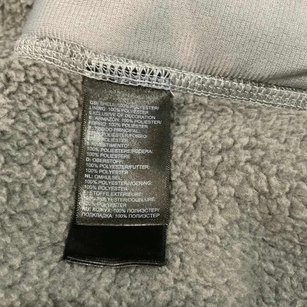 The North Face Gordon Lyons Full Zip Fleece Jacket Gray Mens Large Heathered